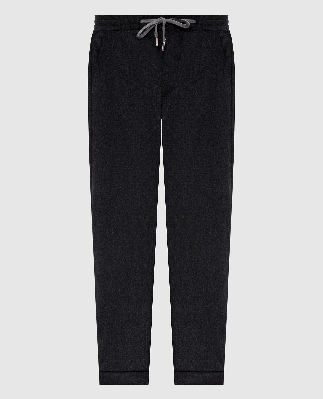 Gray wool and cashmere pants