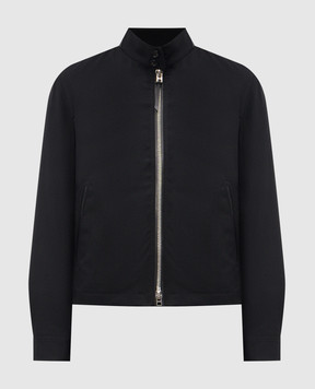 Tom Ford Black wool, cashmere and silk jacket OBG005FMW084