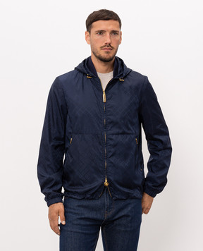 Stefano Ricci Blue jacket with hood MZJ6200150IT3100