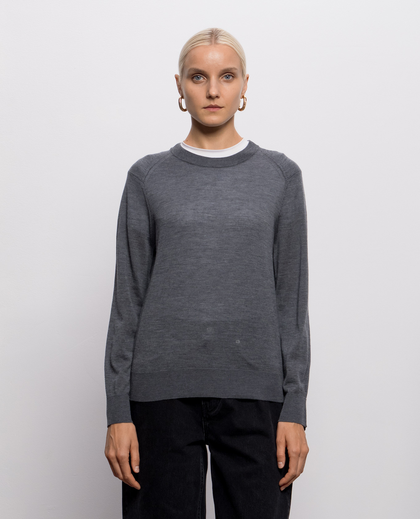 DITTO gray cashmere jumper Loulou de Saison 3