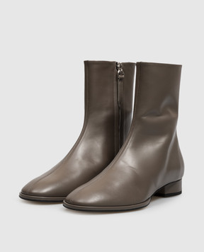 Aeyde Roisin brown leather ankle boots AB0743002052226