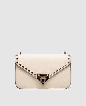 Valentino Rockstud ivory leather cross-body bag 9W2B0T76VSF