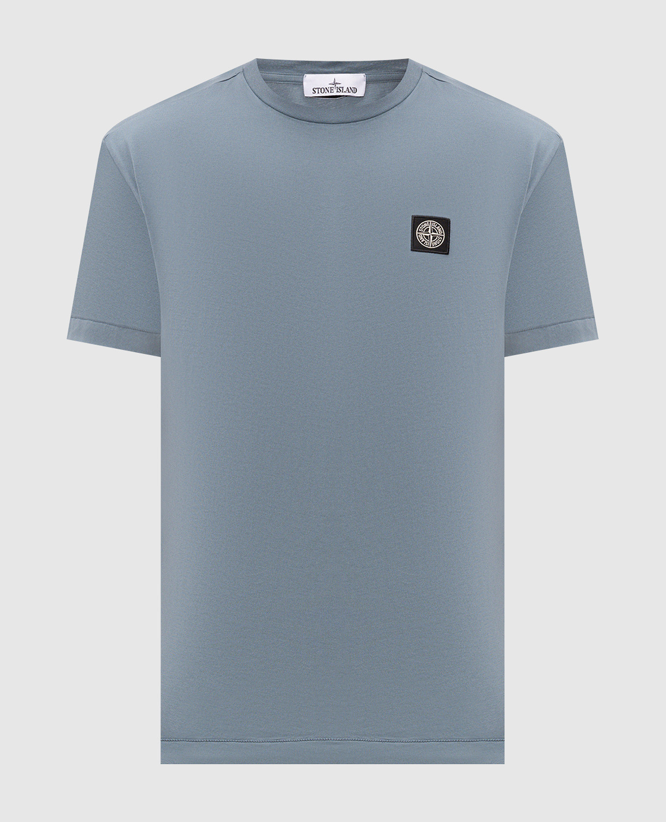 Blue T-shirt with logo patch