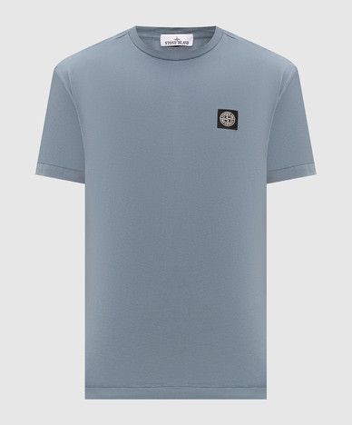 Blauw T-shirt met logo-patch