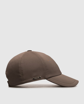 Enrico Mandelli Gray cap with logo CAP401519V
