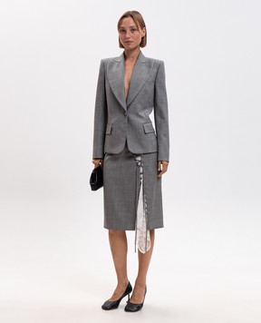 Alexander McQueen Gray wool jacket 865380QJAEE