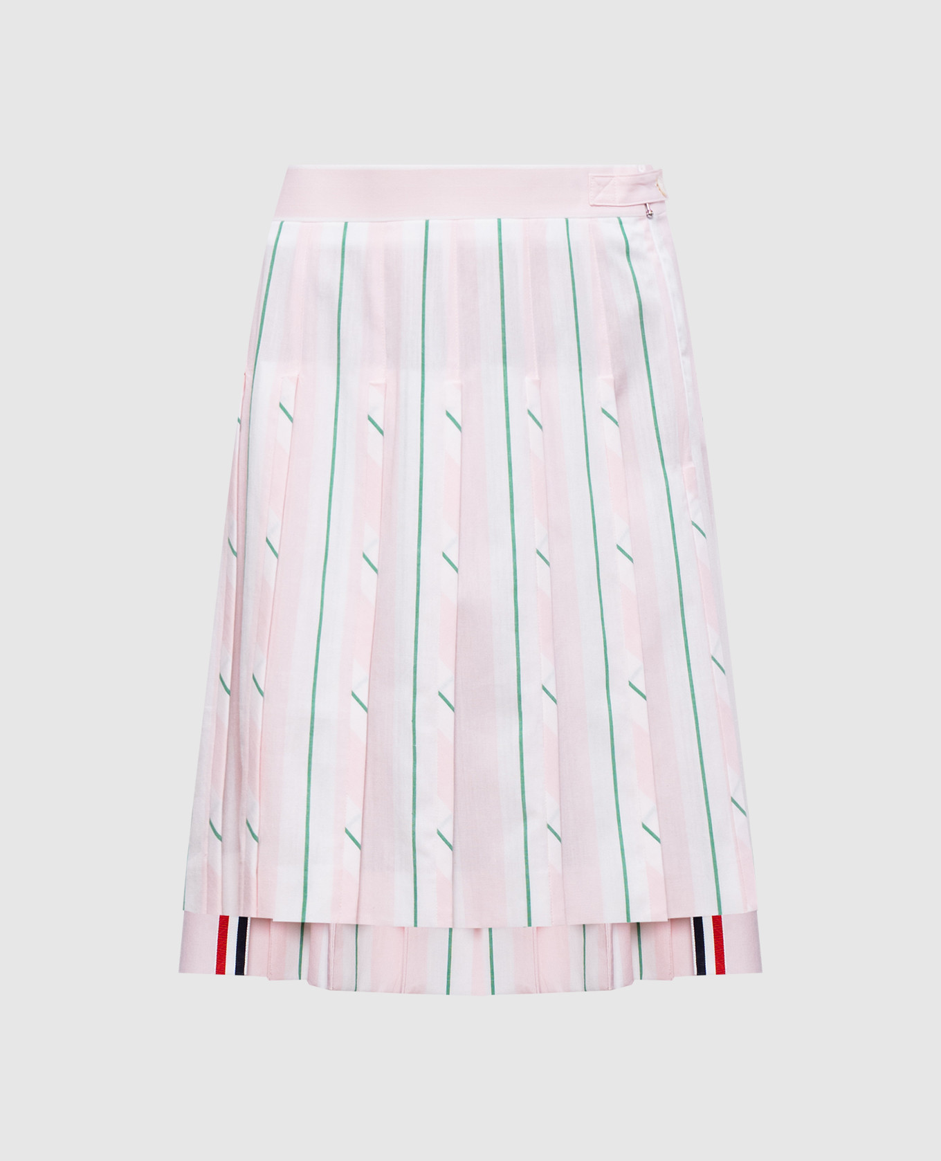 

Pink striped pleated skirt Thom Browne