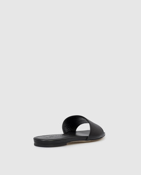 Aeyde Anna black leather flip-flops FSFLOS8MFL012180000