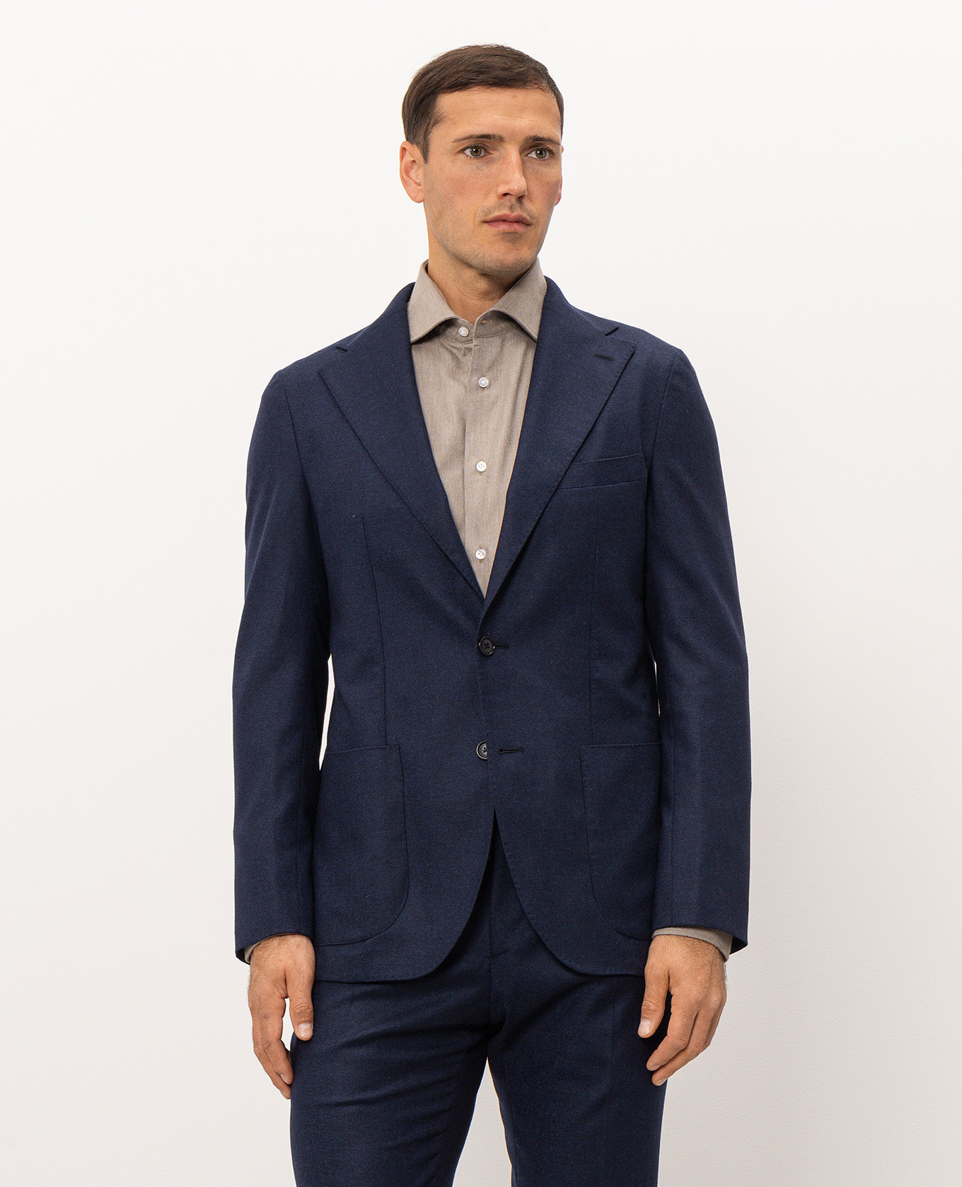 Blue wool blazer Pini Parma 3