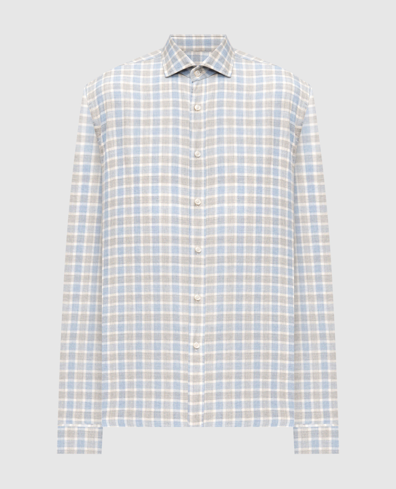 

Blue checkered shirt Cashmere&Whiskey, Light blue