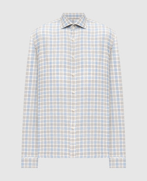 Cashmere&Whiskey Blue checkered shirt 42252091315