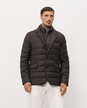 MooRER NOMOS brown wool down jacket NOMOSFF