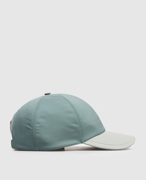 Stefano Ricci Green combination cap with emblem MCV61NV15EPL001H