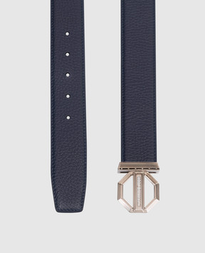 Stefano Ricci Blue leather belt N382VDC554P