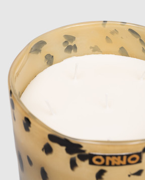 Onno Art Brigitte L candle with Zanzibar scent in a glass candle holder ON822Z