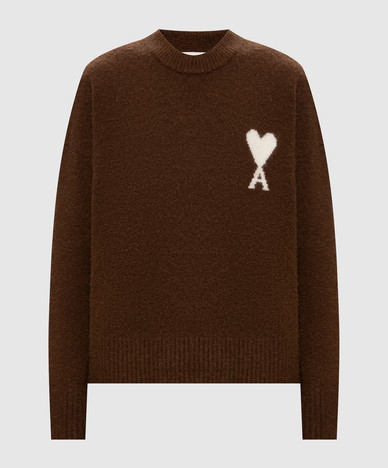 Brown alpaca wool sweater
