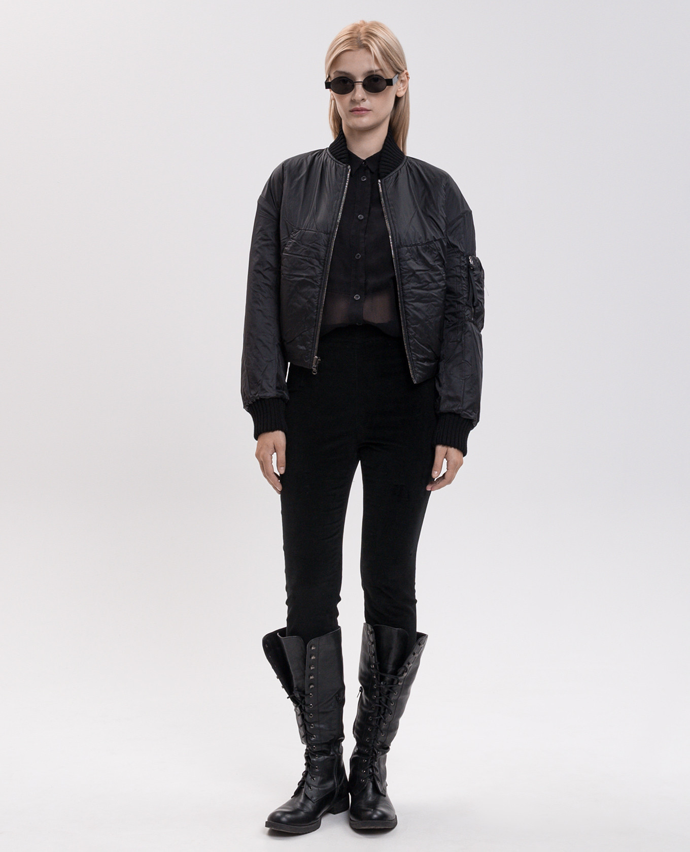 Reversible down bomber jacket Masnada 3