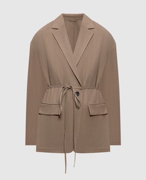 Brunello Cucinelli Brown jacket with linen MH1267591