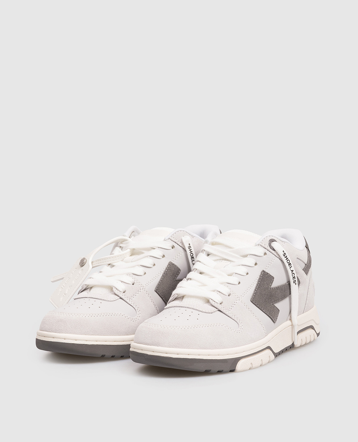 

Out Of Office grey suede sneakers with logo Off-White