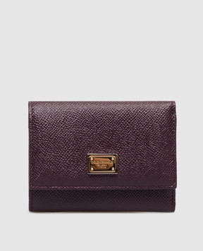 Dolce&Gabbana Purple Dauphine leather purse BI0770A1001