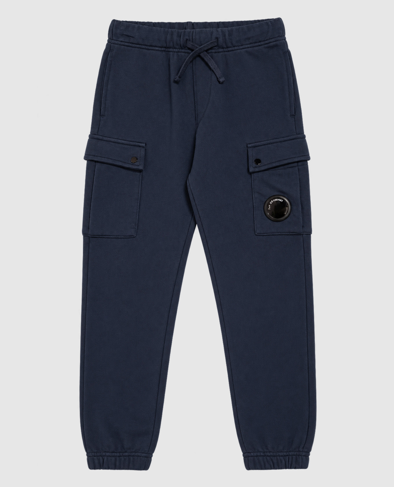 Kids' blue joggers with logo patch