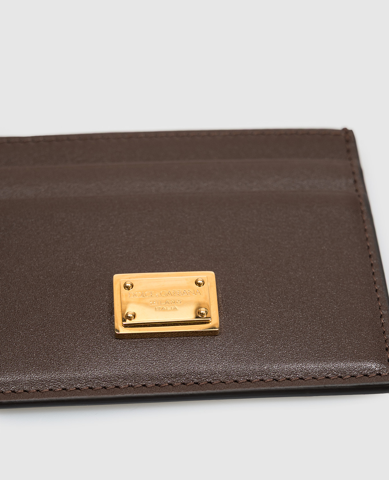 Brown leather cardholder Dolce&Gabbana 3