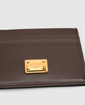 Dolce&Gabbana Brown leather cardholder BI0330A9S25