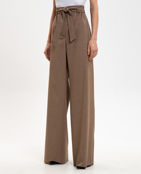 Max Mara Brown SALPA wool trousers MXMSALPA