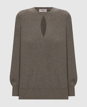 Agnona Khaki cashmere jumper K1120481K120Q