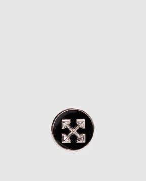 Off-White Mono earring with textured Arrow emblem OMOD11LF25MET001