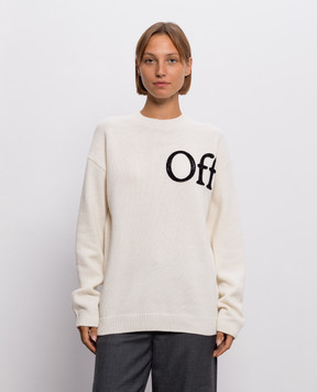 Off-White Ivory wool sweater 2FE00533T