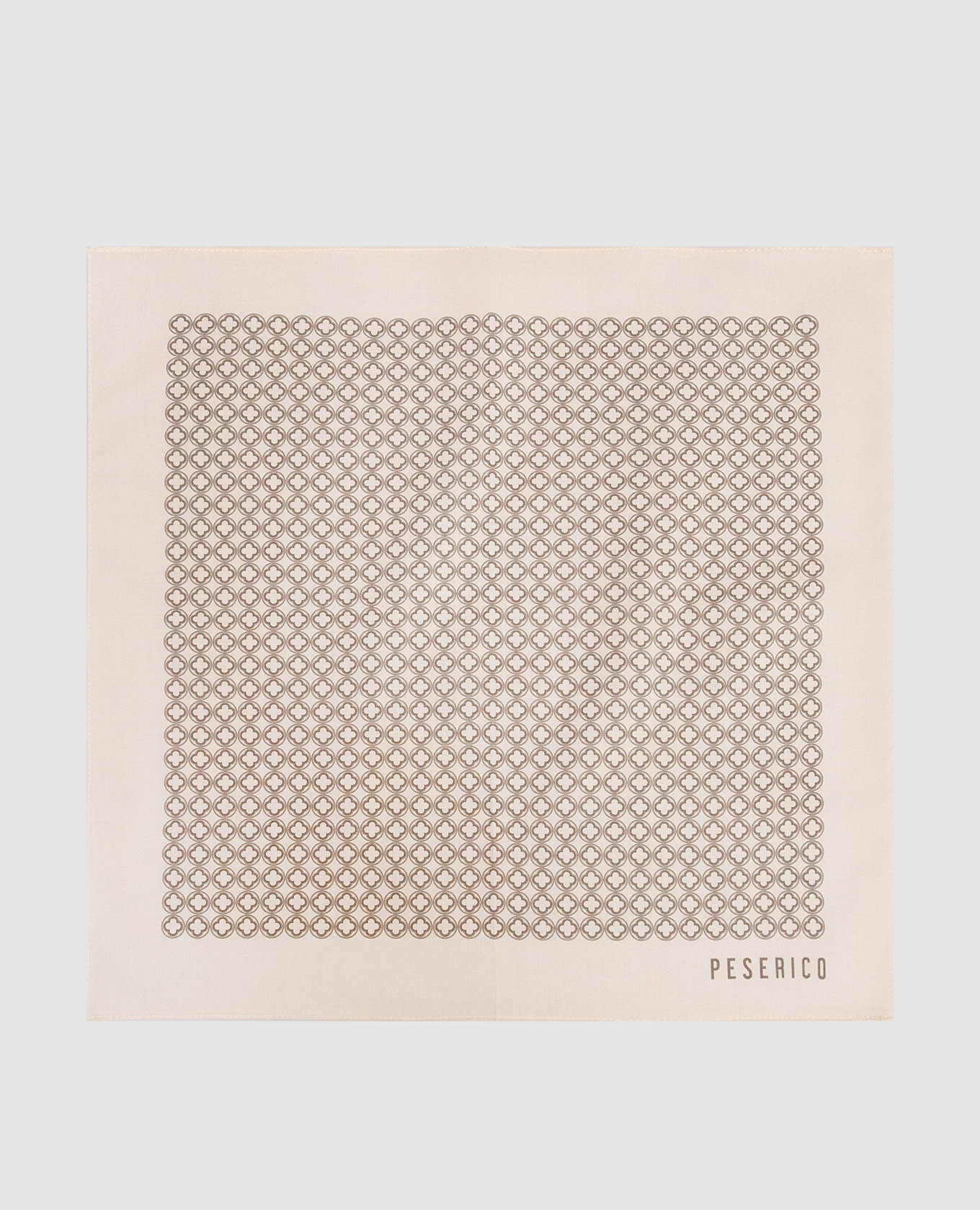 

Beige printed pachet scarf Peserico