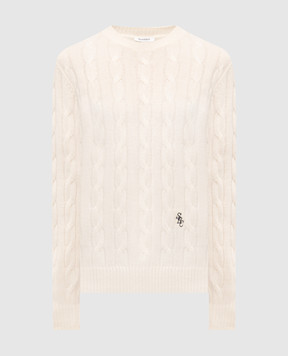 Sporty & Rich White cashmere and wool sweater WS08765302WH37