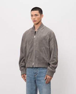 Ami Paris Gray suede jacket HJK152LH0059