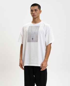 Maison Margiela MM6 White printed T-shirt SH0GC0068M20050