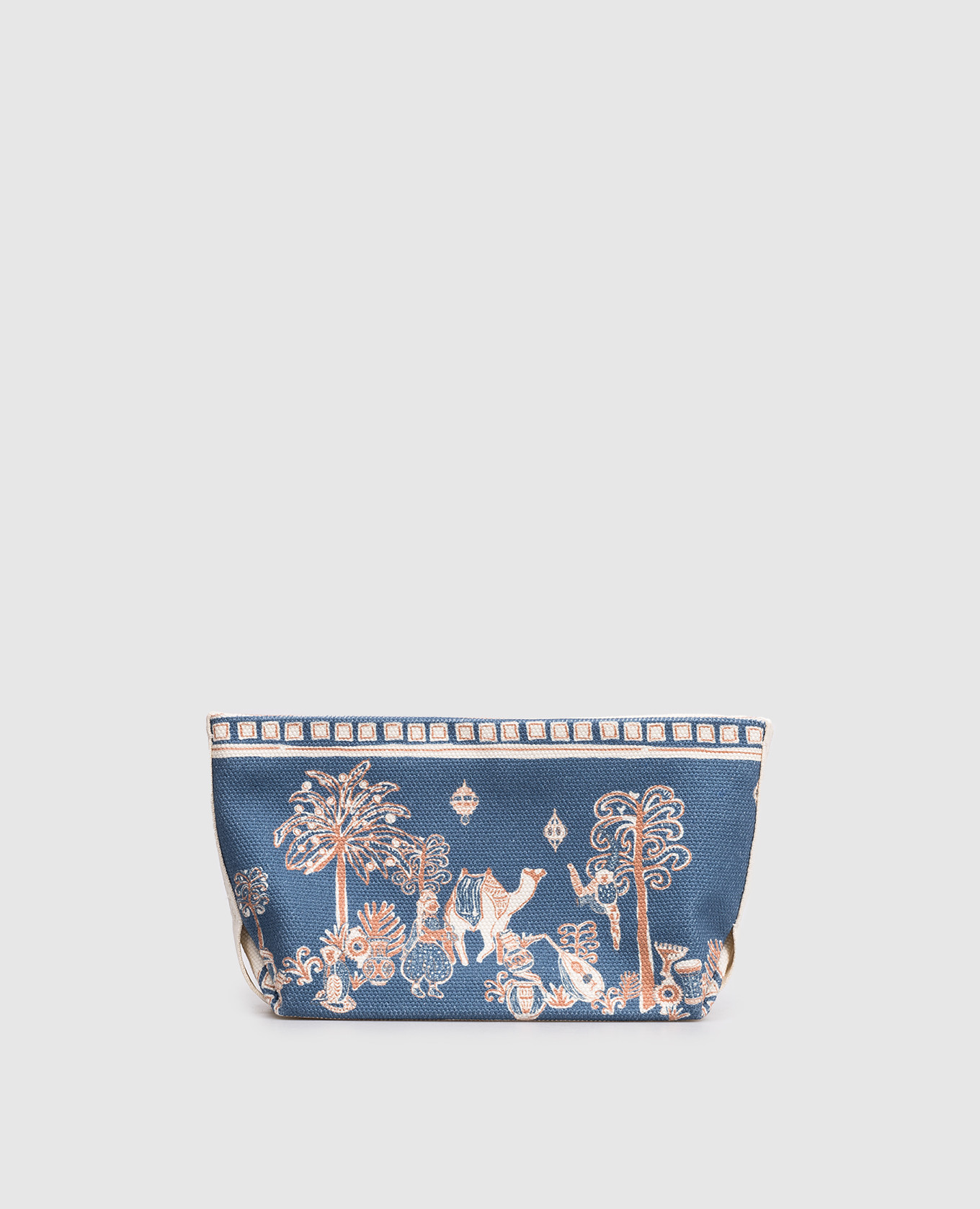 

Blue Acacia patterned clutch Alemais