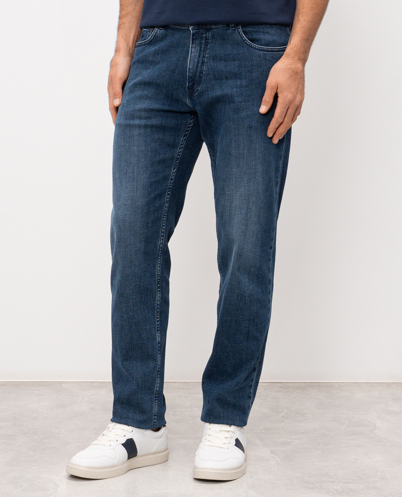 Blue jeans with a worn effect Trussardi 3