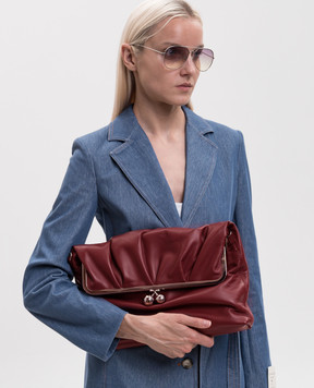 Max Mara Weekend Burgundy leather bag ASLALOM WKASLALOM