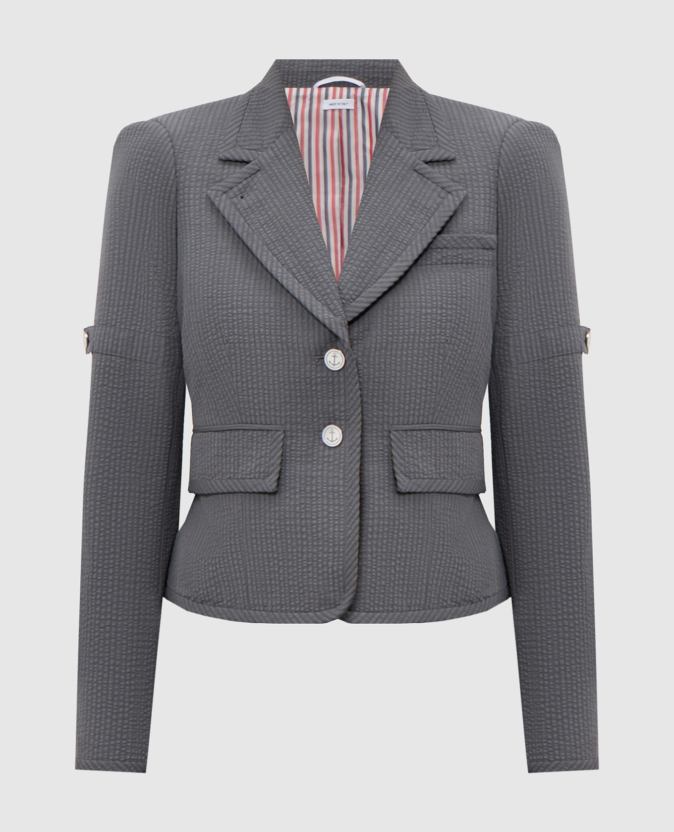 Veste en laine grise