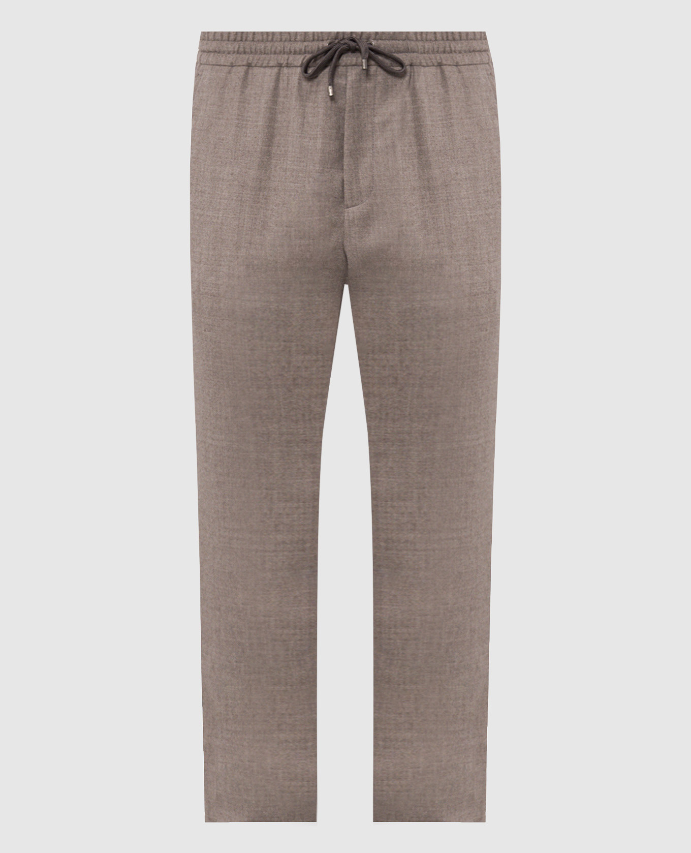 Beige wool pants