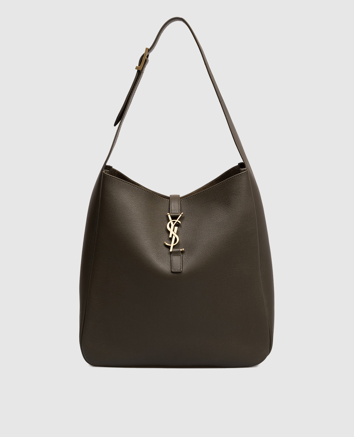 

LE 5À7 leather bag in khaki Saint Laurent