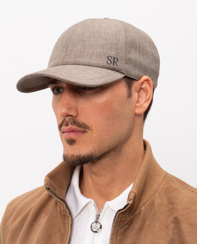 Stefano Ricci Brown cap made of linen, wool and silk MCV61NV18FB127HA