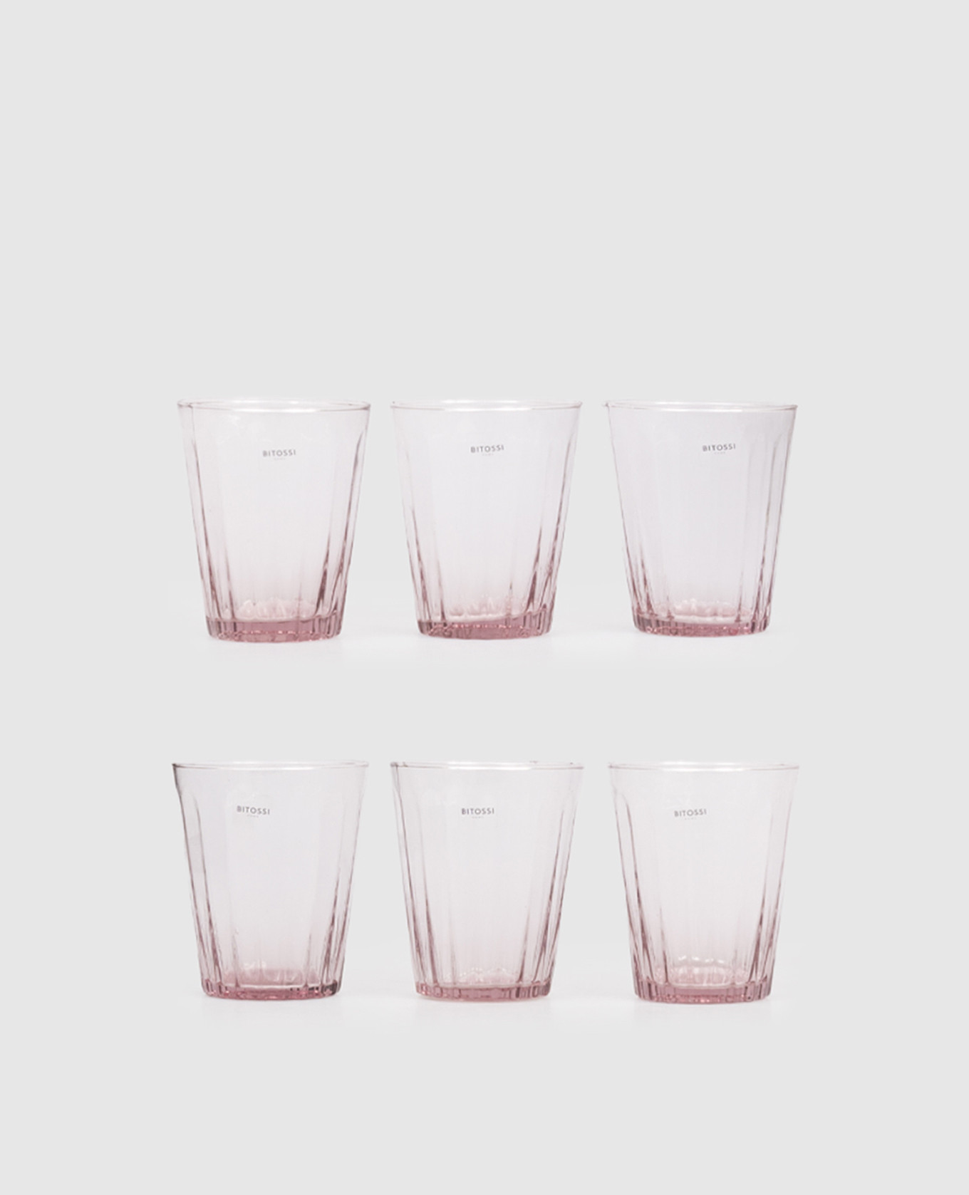 

Set of 6 pink water glasses Bitossi Home