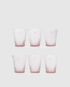 Bitossi Home Set of 6 pink water glasses BHV05106