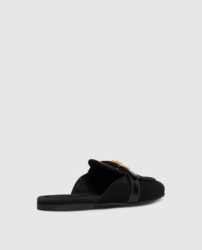 Dolce&Gabbana Black suede mules CI0231A3S71