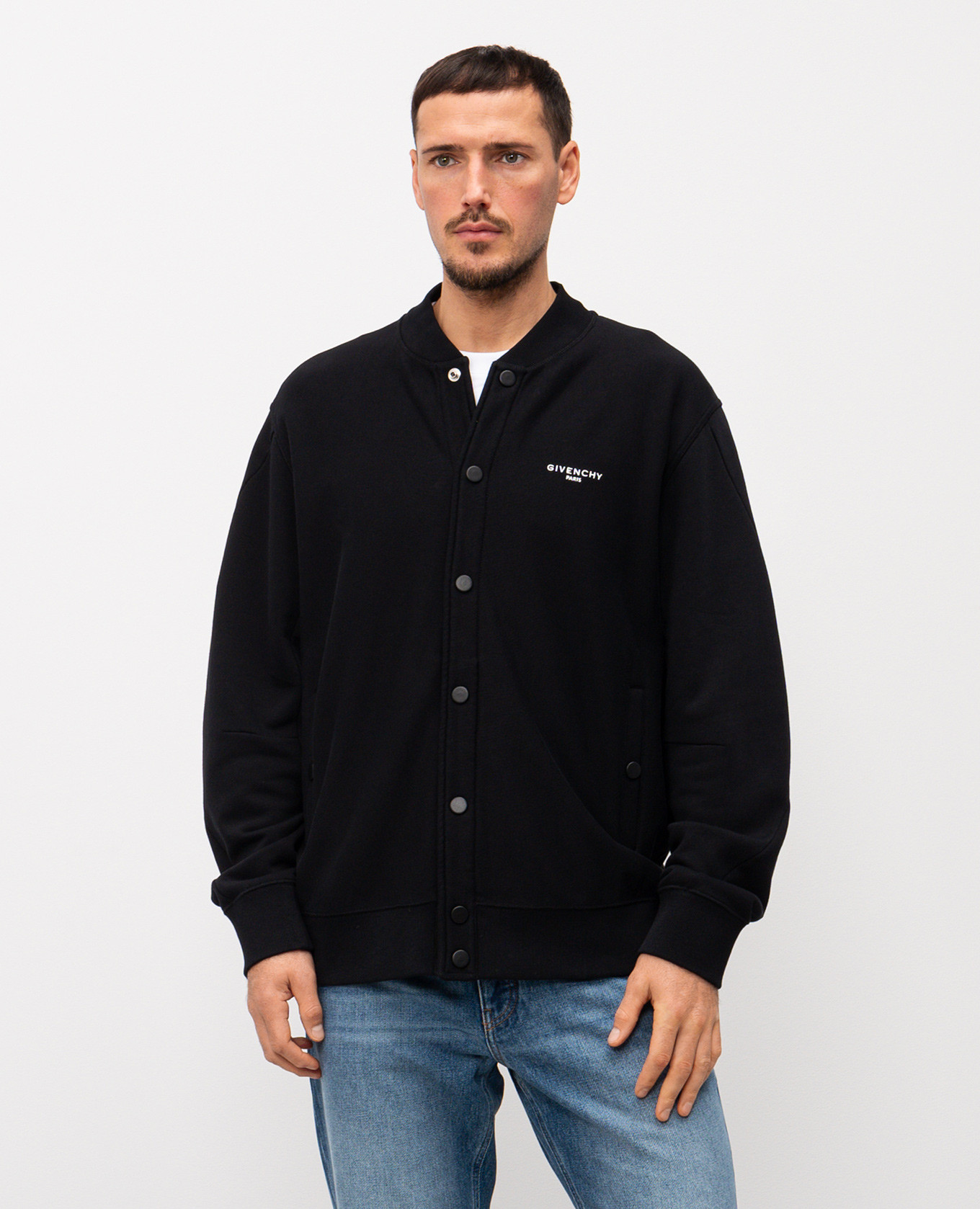 

Black bomber jacket with logo Givenchy