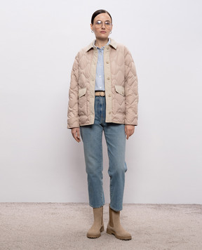 Woolrich Heritage beige down jacket CFWWOU1137FRUT2635