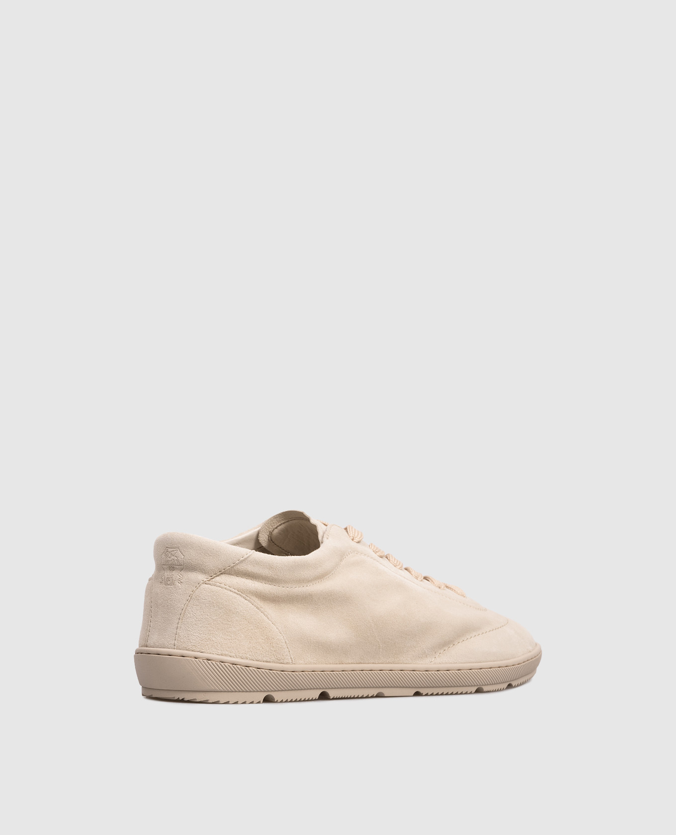 Beige suede sneakers Brunello Cucinelli 3