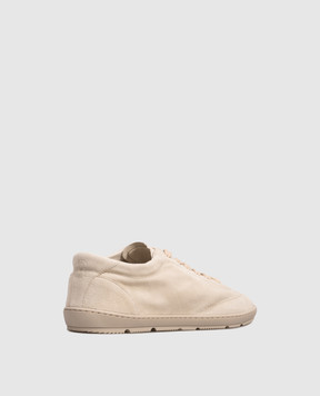 Brunello Cucinelli Beige suede sneakers MZUCAHN345