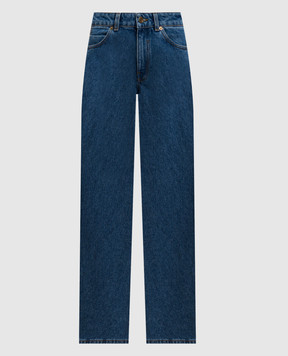 Balmain Blue jeans with emblem GF1MI051DG08